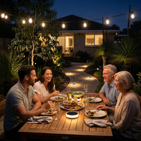 Niteo Round In-Ground Solar Lights, 4-Pack
