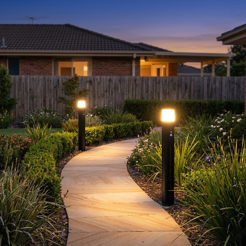 Virgo Solar Motion Sensor Bollard Light, 3 Colours