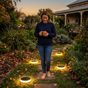 Niteo Round In-Ground Solar Lights, 4-Pack