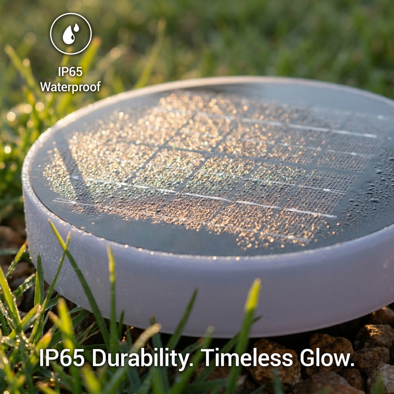 Niteo Round In-Ground Solar Lights, 4-Pack