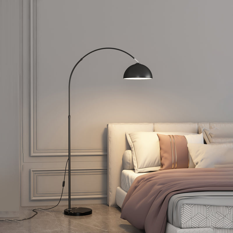 Trevo Arc Floor Lamp, Marble Base Adjustable