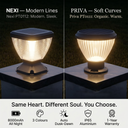 Nexi Solar Pillar Light Moon Design, 3 Colours