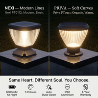 Nexi Solar Pillar Light Moon Design, 3 Colours