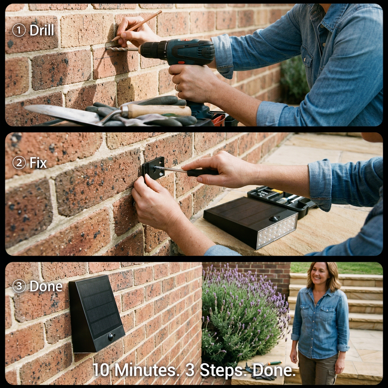 Taurus Solar Wall & Step Light, Dual Mount