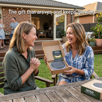 Niteo Round In-Ground Solar Lights, 4-Pack