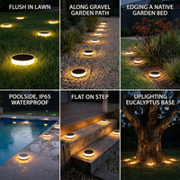 Niteo Round In-Ground Solar Lights, 4-Pack