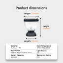 Nexi Solar Pillar Light Moon Design, 3 Colours