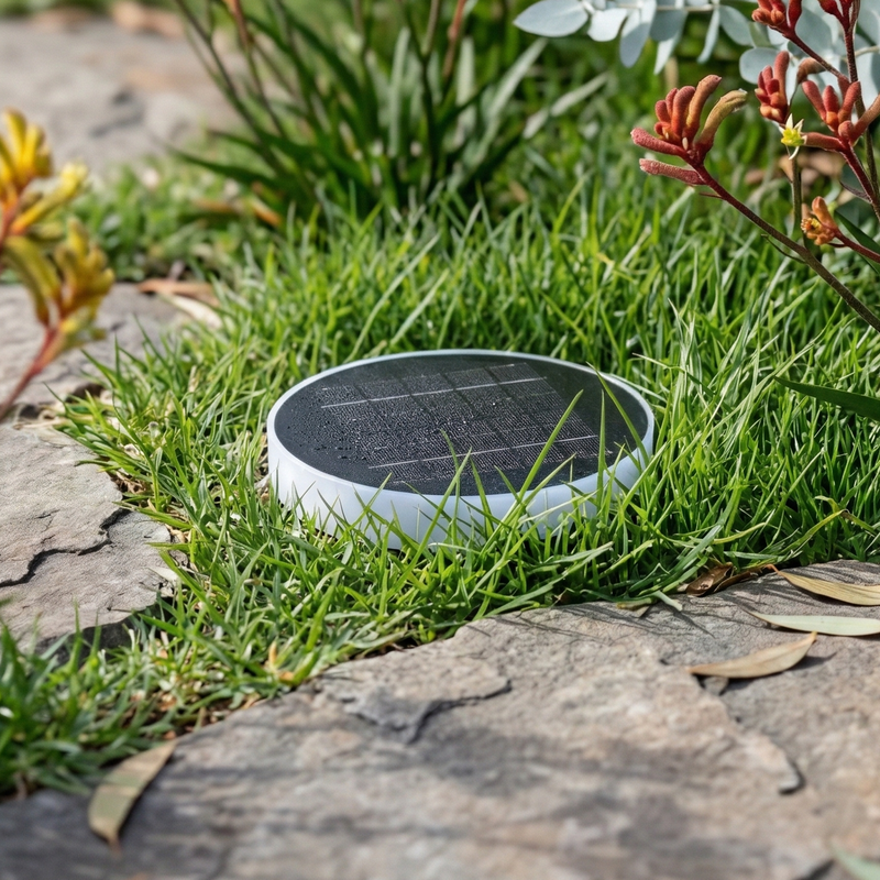 Niteo Round In-Ground Solar Lights, 4-Pack