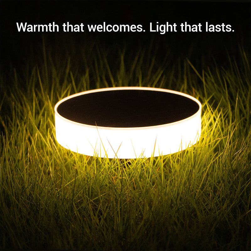 Niteo Round In-Ground Solar Lights, 4-Pack
