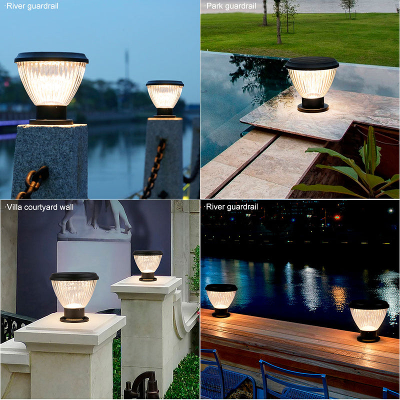 Priva Solar Pillar Light Pumpkin, 3 Colour Modes