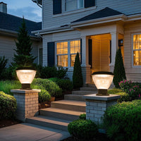Priva Solar Pillar Light Pumpkin, 3 Colour Modes