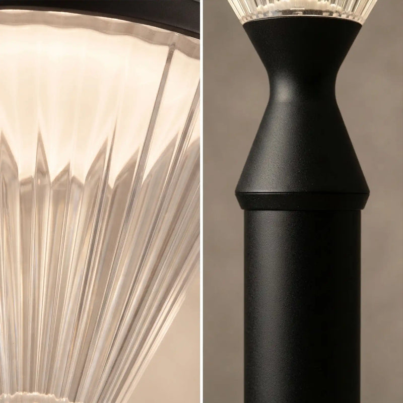 Verta PT0302 solar garden light with prismatic PC shade and die-cast aluminium body