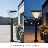 Verta PT0302 solar garden light charging by day and automatically glowing at night