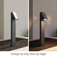 PT0723 solar pathway light charging by day and automatically illuminating at night