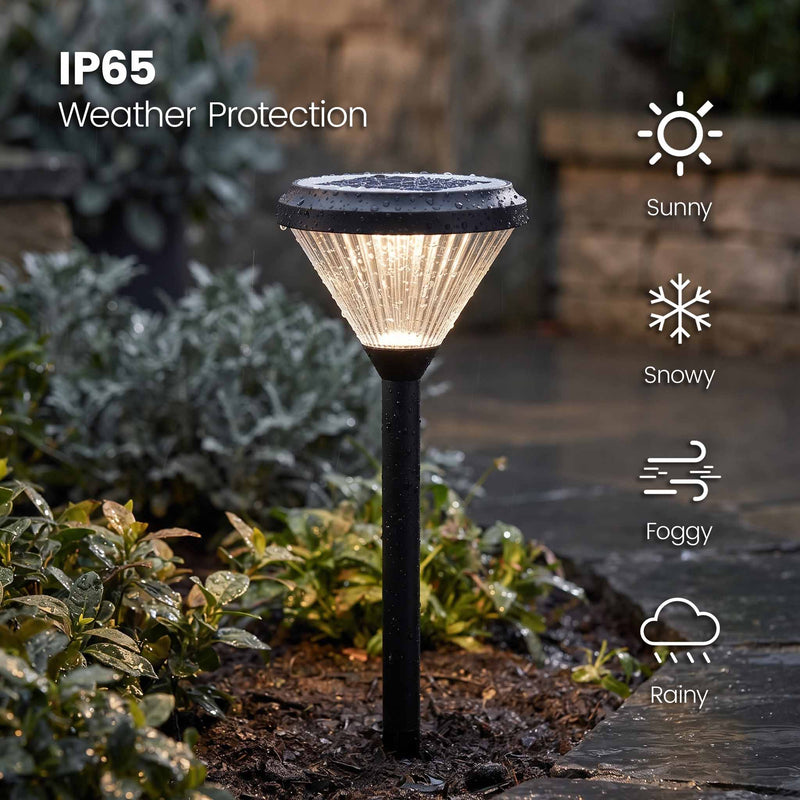 Ulyx PT0300 IP65 weather-resistant solar garden light for year-round outdoor use