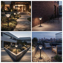 Ulyx PT0300 solar pathway light illuminating walkways, landscaped gardens and patios at night